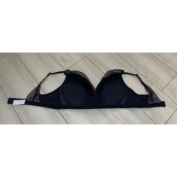 Knix Lace Deep V Bralette Bra Wire Free Womens XL XLarge Black - Picture 5 of 6